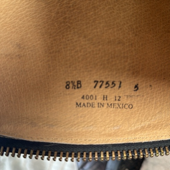 Women’s Vintage Leather FRYE Distressed Moto Boot - 8.5 - Picture 9 of 16